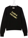 Zadig & Voltaire Logo-print Crewneck Sweatshirt In 黑色