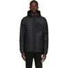 Burberry Black Down Packable Lenham Jacket In Black
