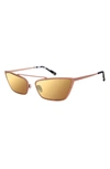 True Religion 55mm Cat Eye Sunglasses In Rose Gold