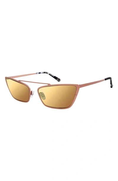 True Religion 55mm Cat Eye Sunglasses In Rose Gold