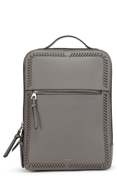 Calpak Kaya Faux Leather Laptop Backpack In Charcoal