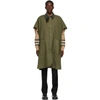 BURBERRY GREEN QUILTED PANEL CAPE