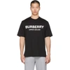 Burberry Letchford Short Sleeves Front Logo Tee In Black,white