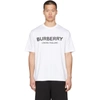 Burberry Logo-print Cotton-jersey T-shirt In White