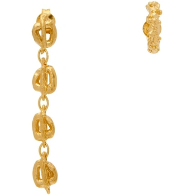 Alighieri Womens Gold The Trailblazer 24ct Yellow Gold-plated Bronze Earrings