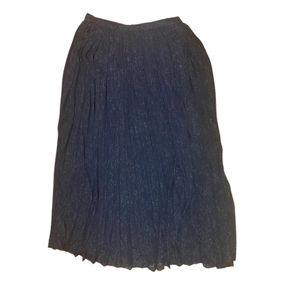 Pre-owned Max Mara Maxi Skirt In Blue