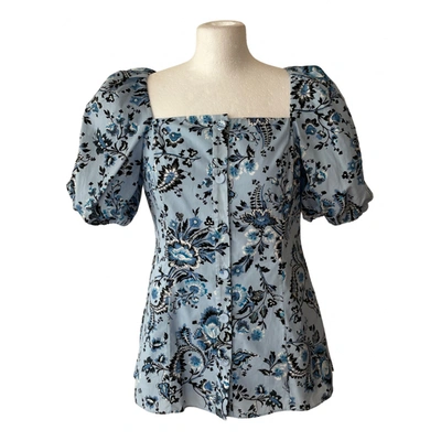 Pre-owned Erdem Blouse In Blue