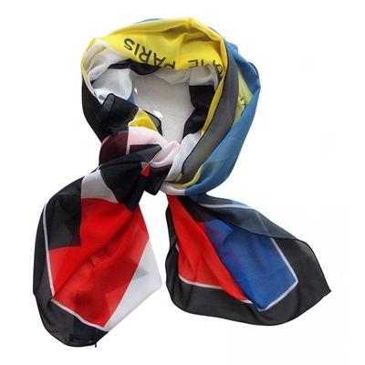 Pre-owned Karl Lagerfeld Silk Handkerchief In Multicolour
