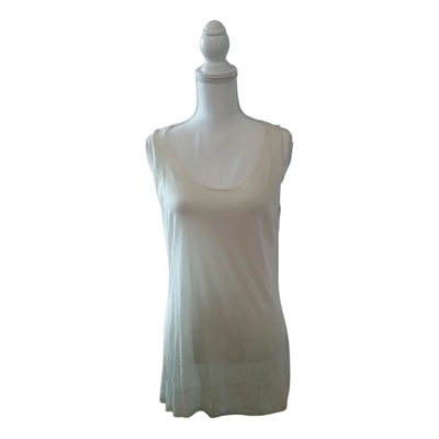 Pre-owned Lorena Antoniazzi Silk Vest In White