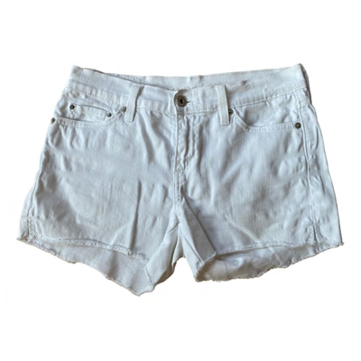 Pre-owned Levi's Mini Short In White