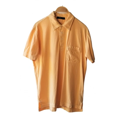 Pre-owned Zegna Polo Shirt In Orange