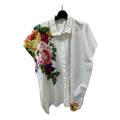 Pre-owned Kenzo Blouse In White