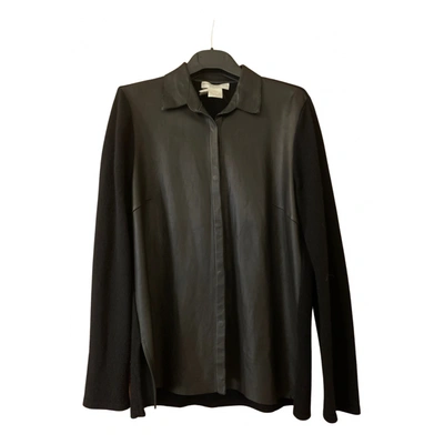 Pre-owned Brunello Cucinelli Leather Jacket In Black