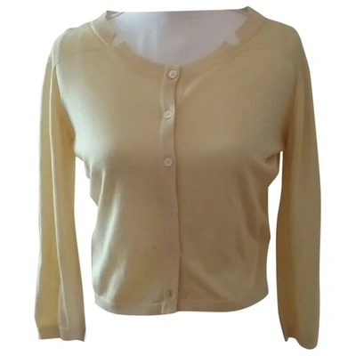 Pre-owned Lorena Antoniazzi Cashmere Cardigan In Yellow