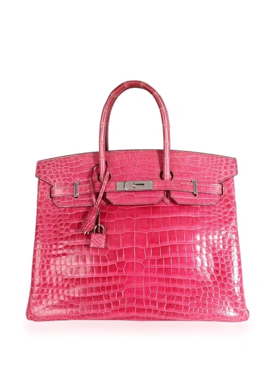 Pre-owned Hermes  Birkin 35 Bag In Pink