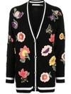 ALICE AND OLIVIA BRADFORD EMBROIDERED CARDIGAN