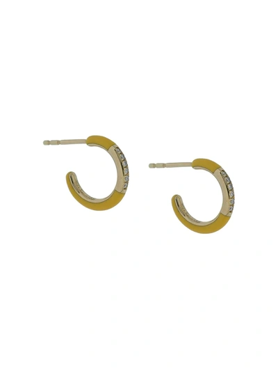 Ippolita 18kt Yellow Gold Stardust Diamond Huggie Hoop Earrings