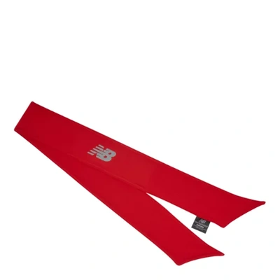 New Balance Unisex Tie Back Headband In Red