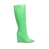 Schutz Asya Up Wedge Knee-high Boot In Gianni Green