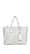 TORY BURCH T MONOGRAM COATED CANVAS SMALL TOTE,TORYB49026