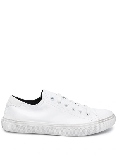 Saint Laurent Bedford Low-top Leather Trainers In White
