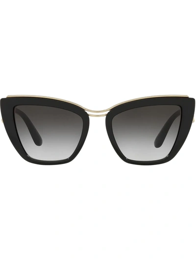 Dolce & Gabbana Cat-eye Sunglasses In Black