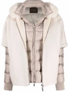 Moorer Fresia-le Down Coat In Cream