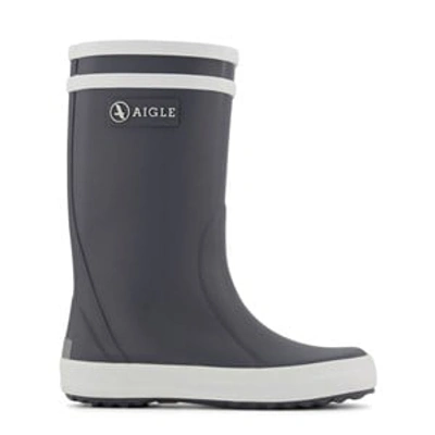 Aigle Babies' Charcoal Lolly Pop Rain Boots In Grey