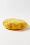Urban Outfitters Jolie Felt Beret In Yellow
