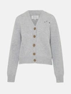 Maison Margiela Distressed Button-down Cardigan In Grey