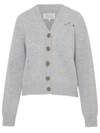 MAISON MARGIELA MAISON MARGIELA DISTRESSED KNIT CARDIGAN