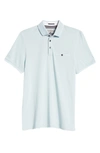 Ted Baker Tortila Slim Fit Tipped Pocket Polo In Pale Blue