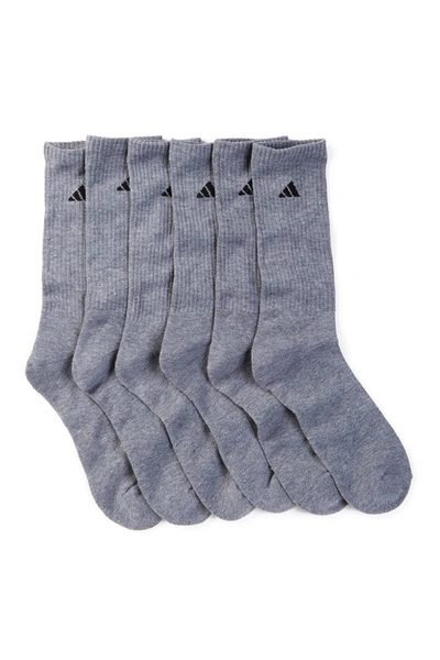 Agron Athletic Crew Socks In Heather Grey/black