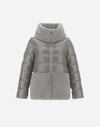 Herno Nylon Ultralight & Lady Cape In Light Grey