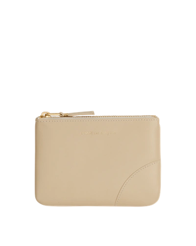 Comme Des Garçons Classic Leather Line Wallet In Off White