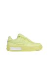Nike Womens Yellow Strike Air Force 1 Fontanka Low-top Leather Trainers 5 In Yellow Strike/lt Lemon Twist