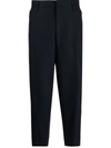 KOLOR CROPPED TAPERED-LEG WOOL TROUSERS