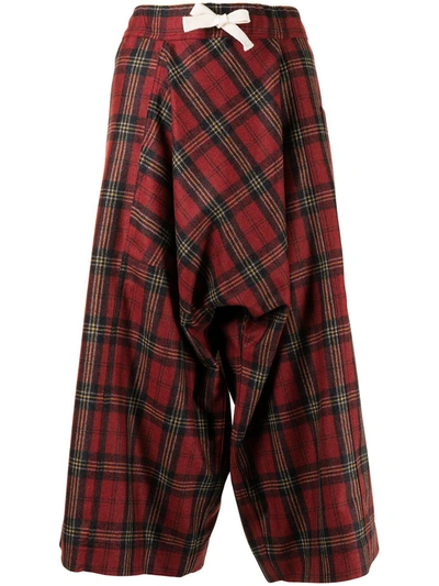 Sofie D'hoore Tartan-print Trousers In Red