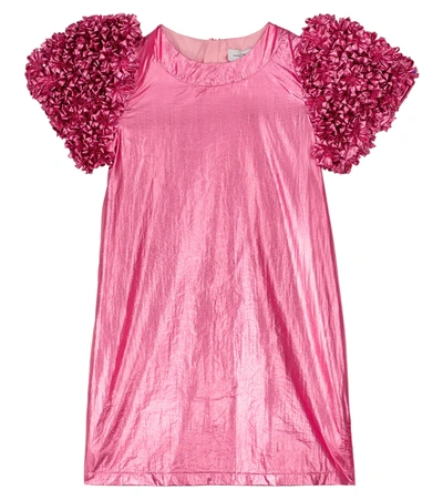 The Marc Jacobs Kids' Ceremony Floral Sleeved Dress In Pink