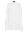 Ann Demeulemeester Alla Cotton Poplin Shirt In White