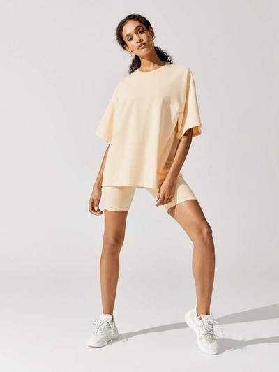 Jonathan Simkhai Standard Harlyn Organic Stretch Terry Oversized Tee - Parchment - Size Xs In Neutrals
