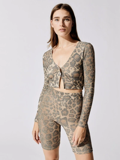 Lna Neil Cardigan - Leopard - Size Xs In Animal Print