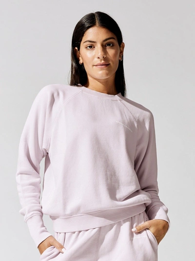 Spiritual Gangster Bridget Raglan Pullover - Quartz - Size Xs In Pink