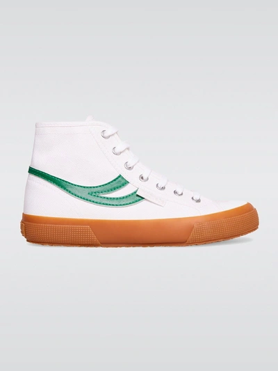 Superga 2295 Swallow Tail Sneaker - White / Green - Size 6