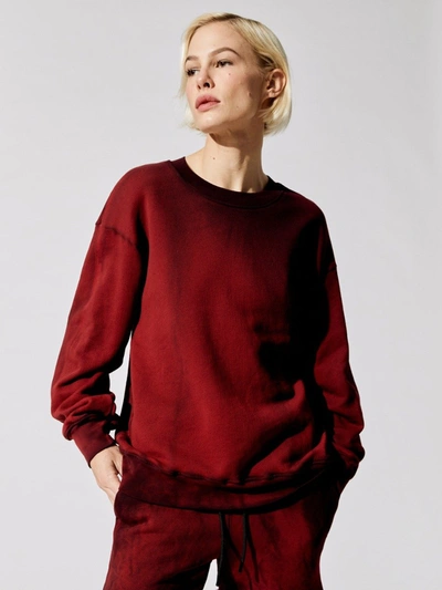 Cotton Citizen Brooklyn Crew - Ruby Mix - Size Xs In Red