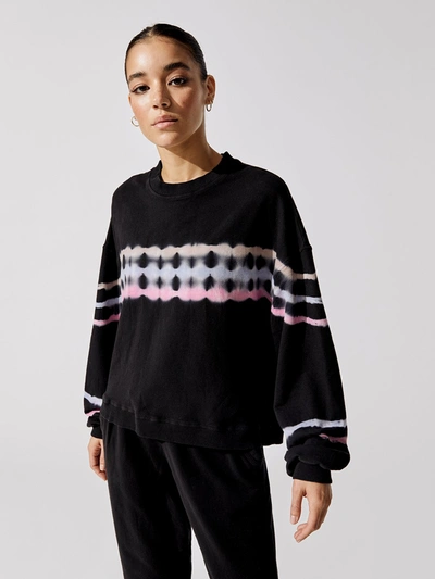 Electric & Rose Betty Sweatshirt - Trance - Onyx/multi - Size Xs In Black