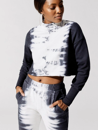 Nsf Rio Cropped Mock Neck Sweatshirt - Exclusive Tie Dye - Size Xs