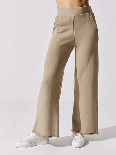 Nsf Delilah High Waisted Flared Leg Sweatpants - Taupe - Size Xs
