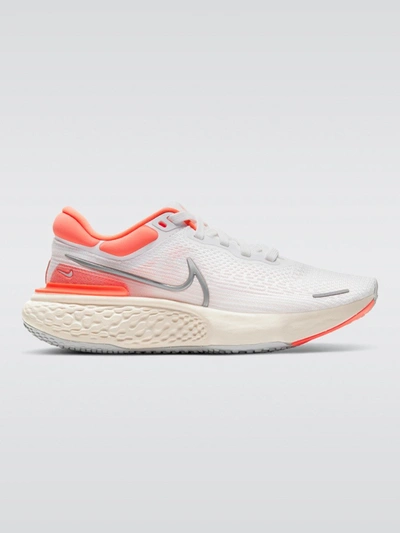 Nike Zoom X Invincible Run Flyknit Sneaker - White/metallic Silver-bright Mango - Size 6