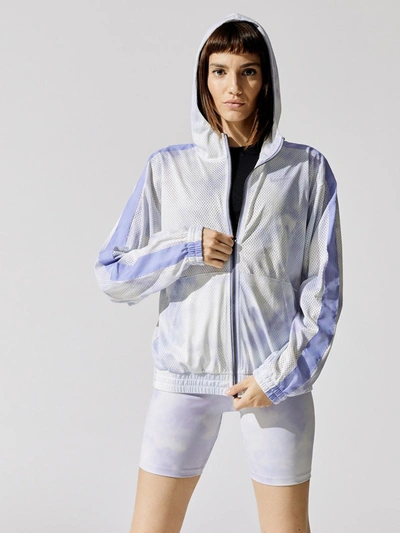 Nike Sportswear Icon Clash Mesh All Over Print Jacket - Light Thistle/light Thistle - Size Xs In Blue